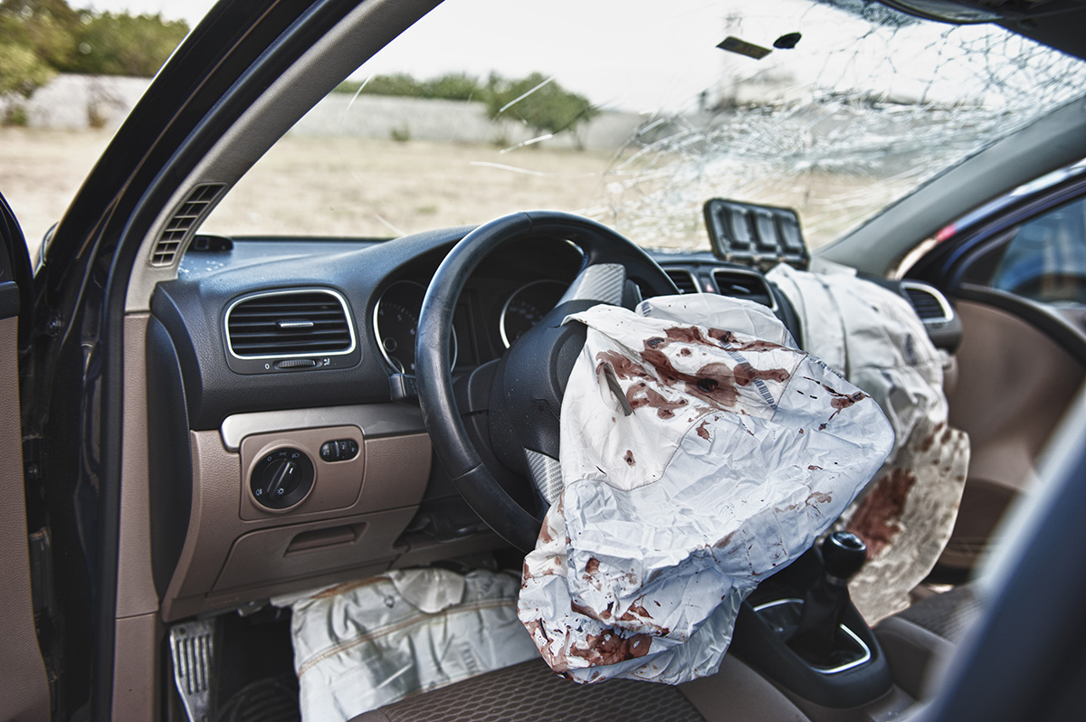 Airbags after crash