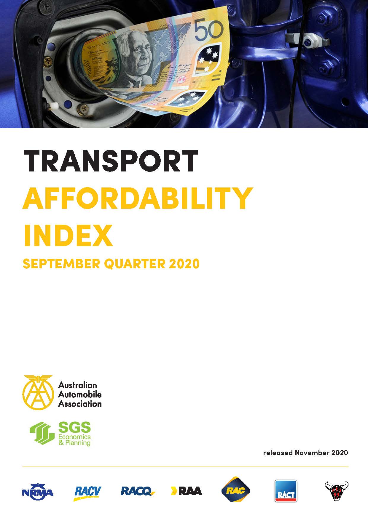 Cover - Transport Affordability Index Q3 2020